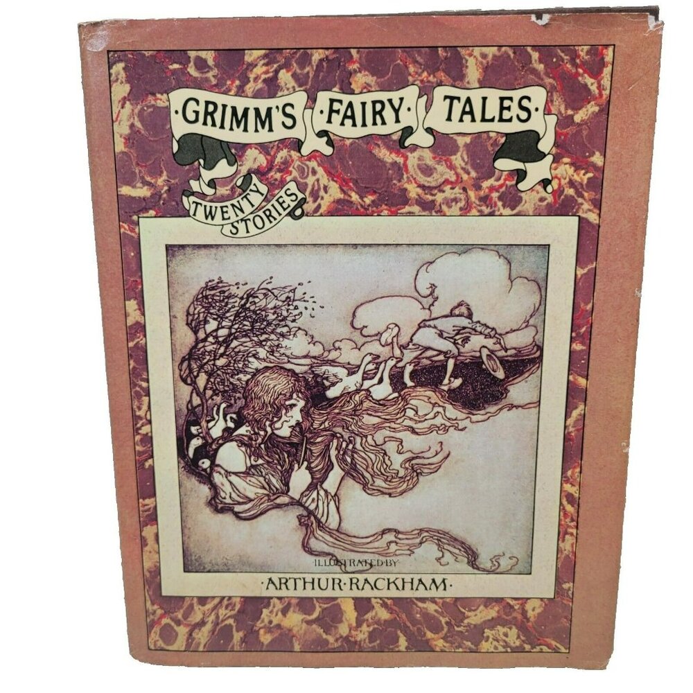 Viking Press Grimms Fairy Tales Book Arthur‎ Rackham Illustrated 1973 Hardcover